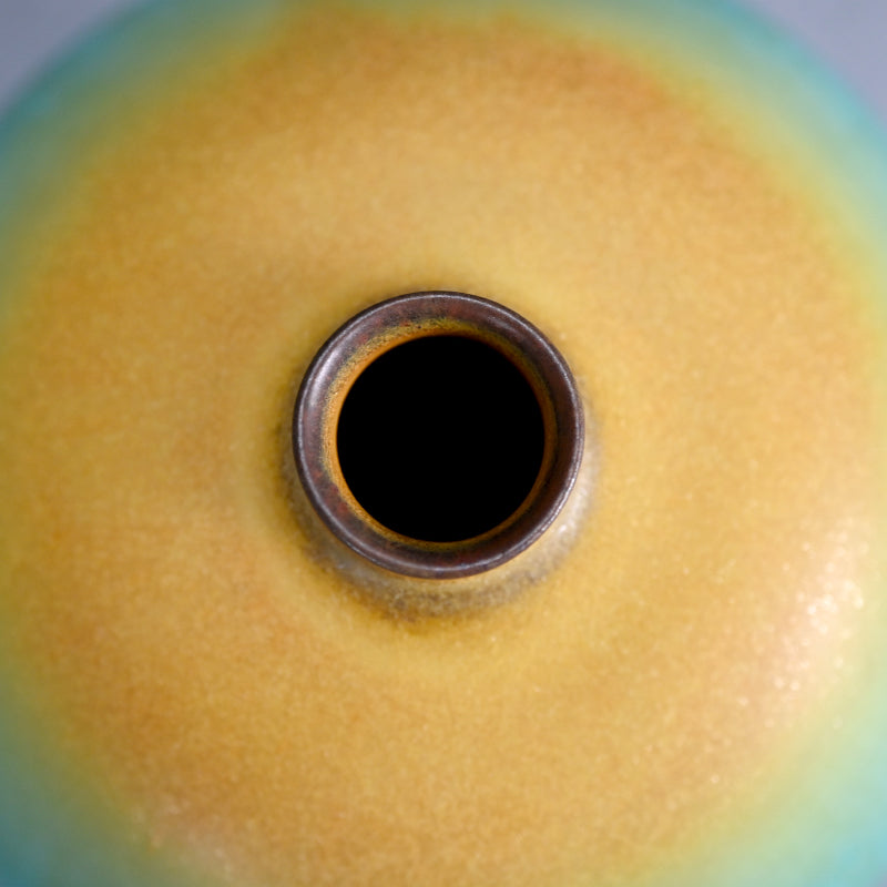 碧黄釉壺 ー古野幸治 「碧黄釉壺」