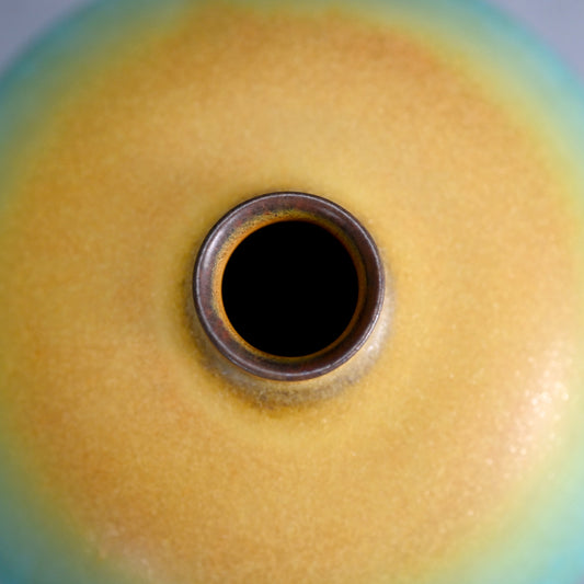 碧黄釉壺 ー古野幸治 「碧黄釉壺」