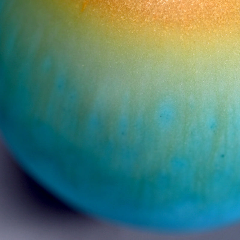 碧黄釉壺 ー古野幸治 「碧黄釉壺」