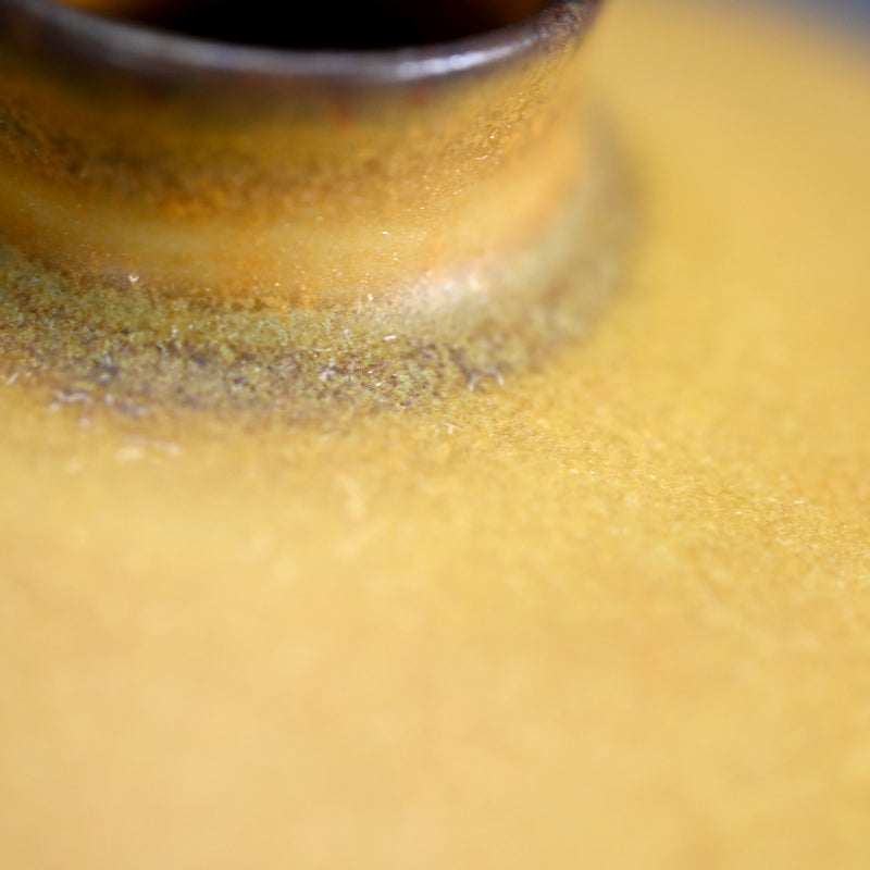 碧黄釉壺 ー古野幸治 「碧黄釉壺」