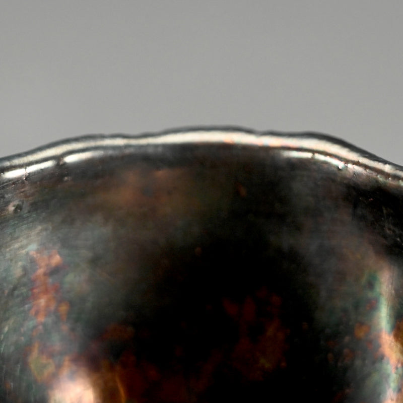 Sake cup Guinomi ー稲吉 オサム “白金彩刳貫 ぐい吞み”