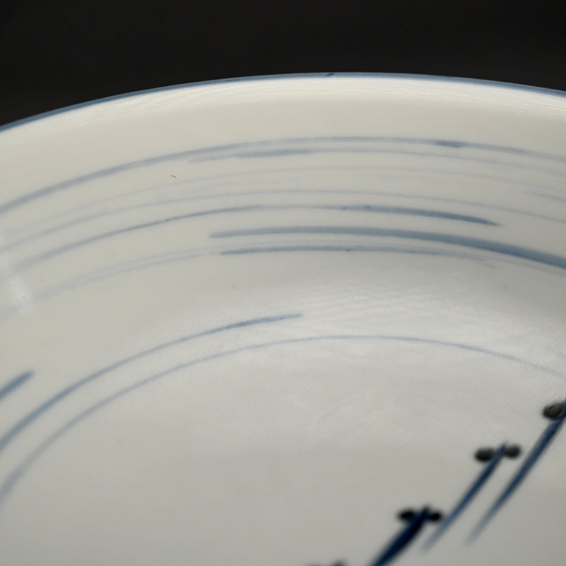 静かな染付鉢セット ー近藤髙弘「めだか染付鉢」