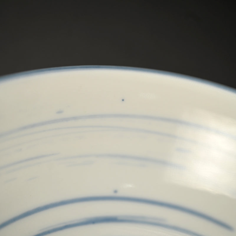 静かな染付鉢セット ー近藤髙弘「めだか染付鉢」