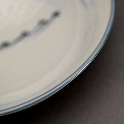 静かな染付鉢セット ー近藤髙弘「めだか染付鉢」