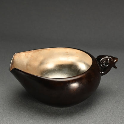 Bronze Serving Vessel by Living National Treasure