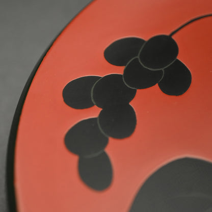 Japanese Lacquer Tray Setー番浦省吾 “蔓の実 菓子器”