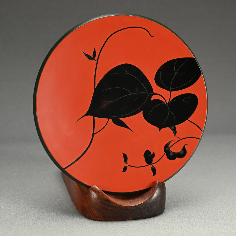 Japanese Lacquer Tray Setー番浦省吾 “蔓の実 菓子器”