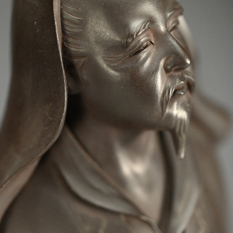 Tokyo-School Bronze Image of the Poet-Sage Li Bai (Li-Po)