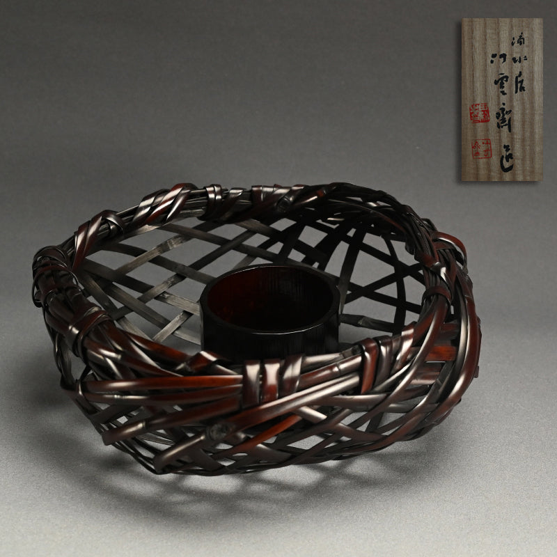 Bamboo Basket Vase ー田邊竹雲斎 "花篭"