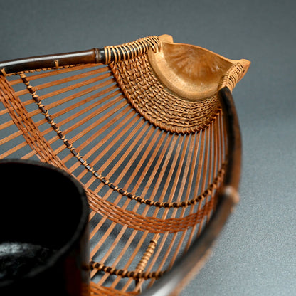 Bamboo Basket Vase