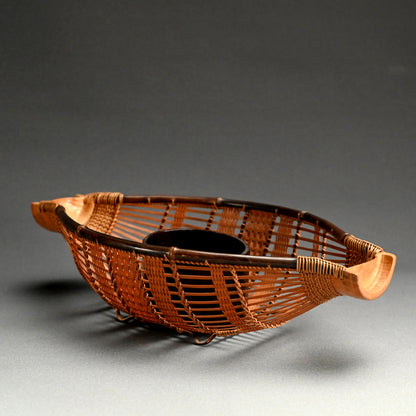 Bamboo Basket Vase