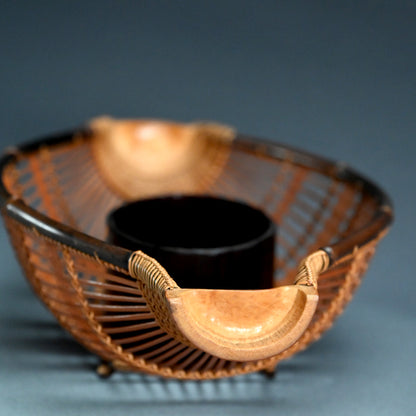 Bamboo Basket Vase