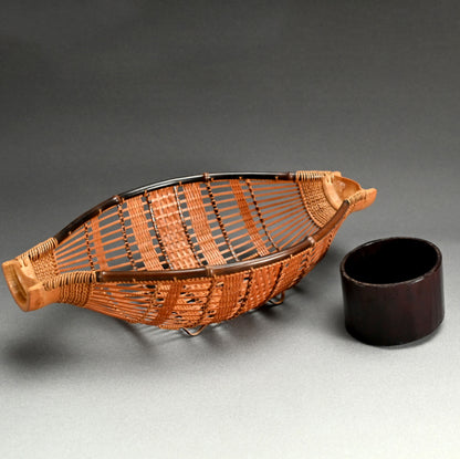 Bamboo Basket Vase