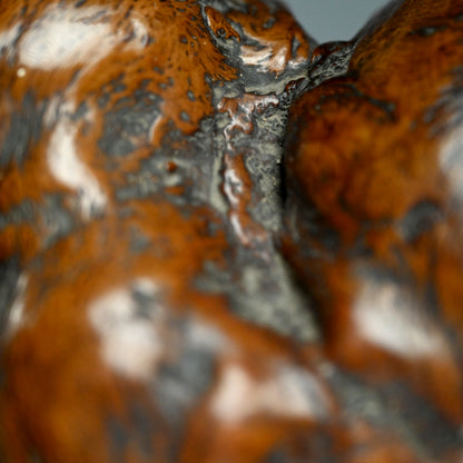 Antique Japanese Burl-Wood Deer Sculpture