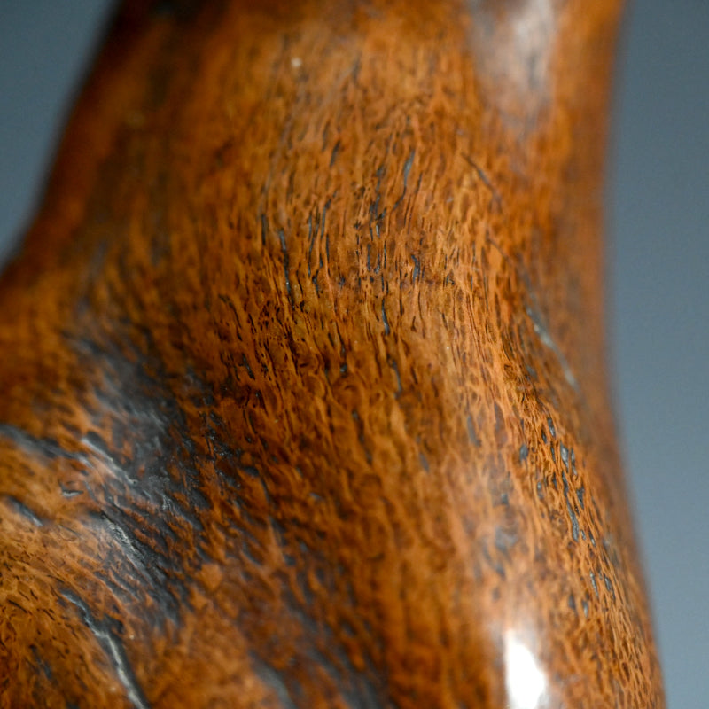 Antique Japanese Burl-Wood Deer Sculpture