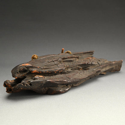 Unusual Natural Wood Hanging Fish-shaped Door Knock