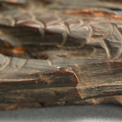 Unusual Natural Wood Hanging Fish-shaped Door Knock