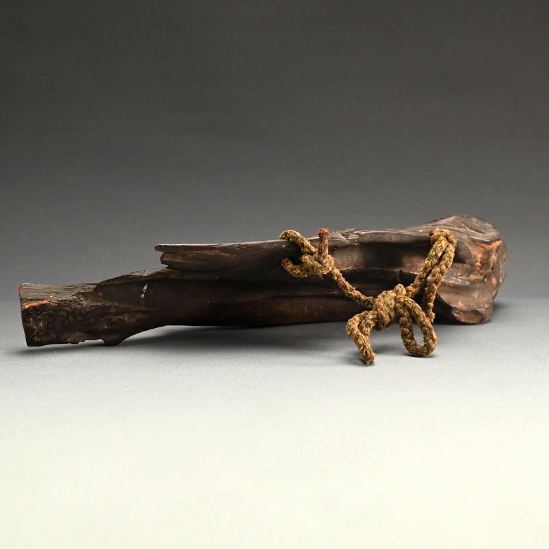 Unusual Natural Wood Hanging Fish-shaped Door Knock