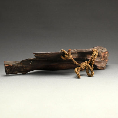 Unusual Natural Wood Hanging Fish-shaped Door Knock