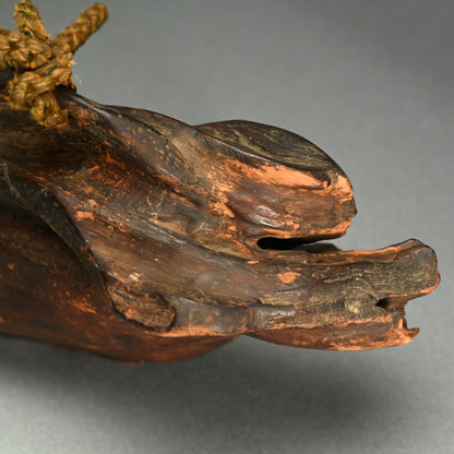 Unusual Natural Wood Hanging Fish-shaped Door Knock