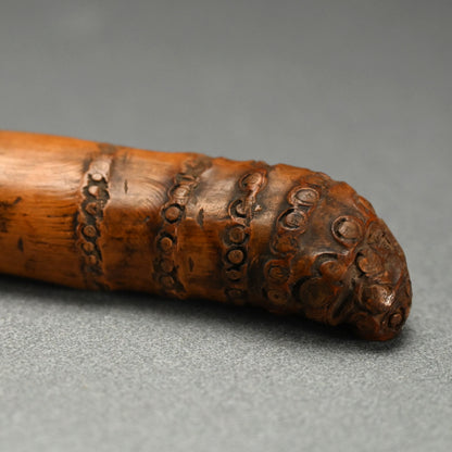 Antique Japanese Bamboo Incense Stick Case