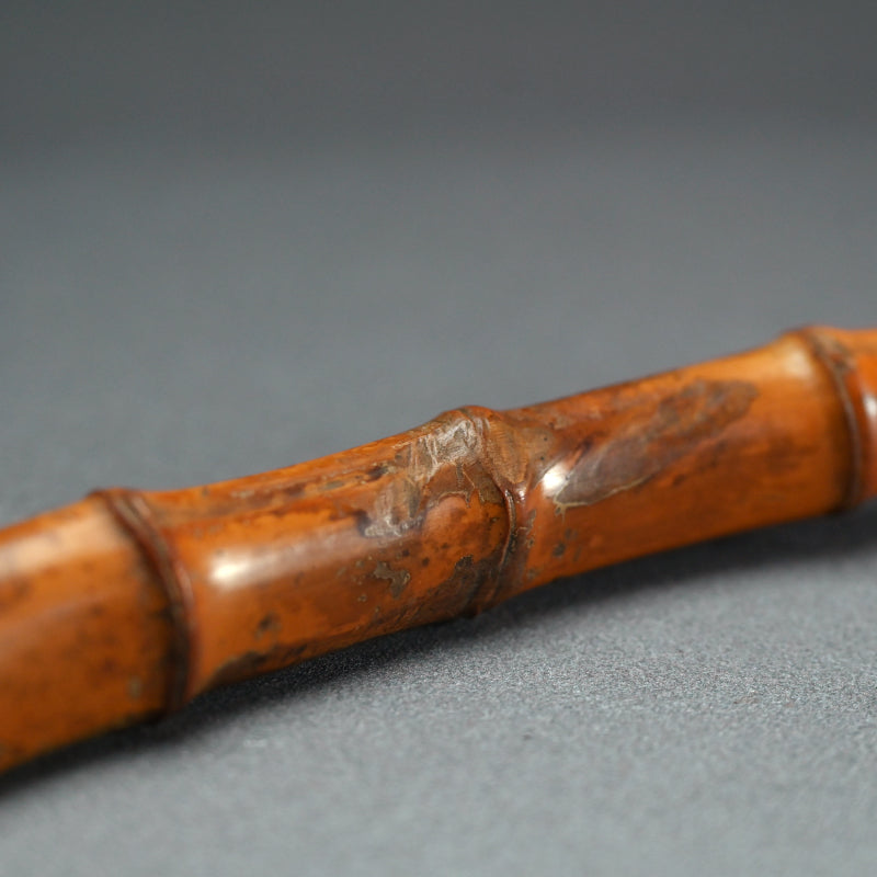 Antique Japanese Bamboo Incense Stick Case