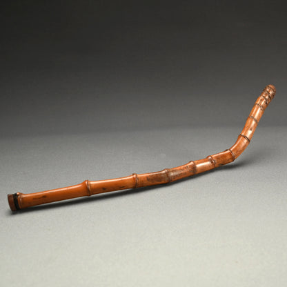 Antique Japanese Bamboo Incense Stick Case