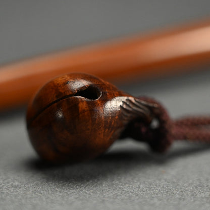 Antique Lotus Shaped Boxwood Nyoi ー黄陽木霊芝如意