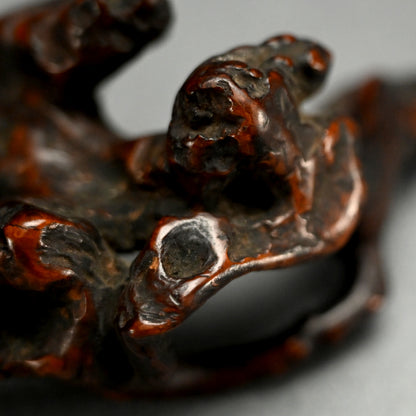 Antique Japanese Scholar Art Root-Wood Nyoi