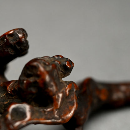 Antique Japanese Scholar Art Root-Wood Nyoi