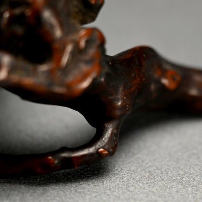 Antique Japanese Scholar Art Root-Wood Nyoi