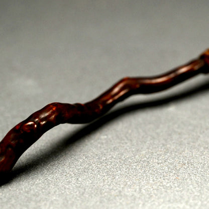 Antique Japanese Scholar Art Root-Wood Nyoi