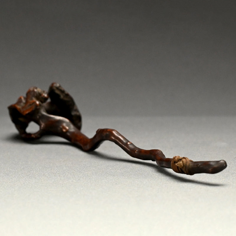 Antique Japanese Scholar Art Root-Wood Nyoi