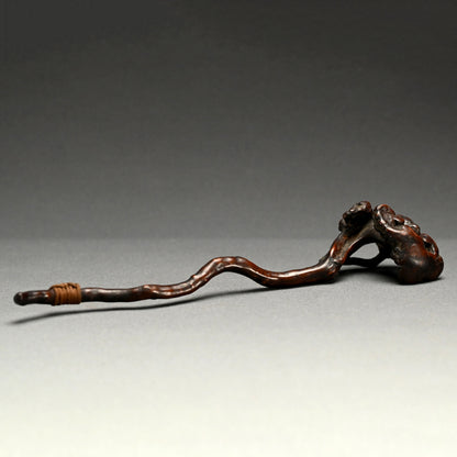 Antique Japanese Scholar Art Root-Wood Nyoi