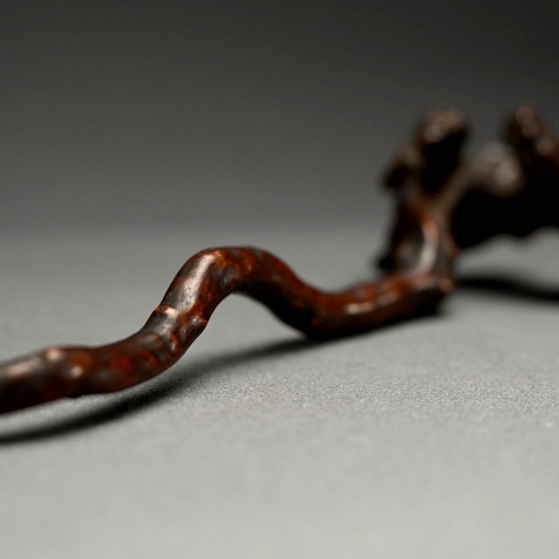 Antique Japanese Scholar Art Root-Wood Nyoi