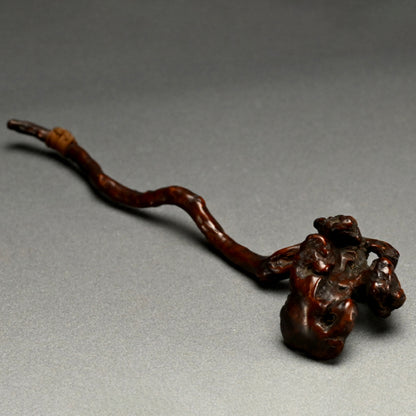 Antique Japanese Scholar Art Root-Wood Nyoi