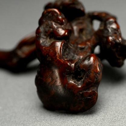 Antique Japanese Scholar Art Root-Wood Nyoi