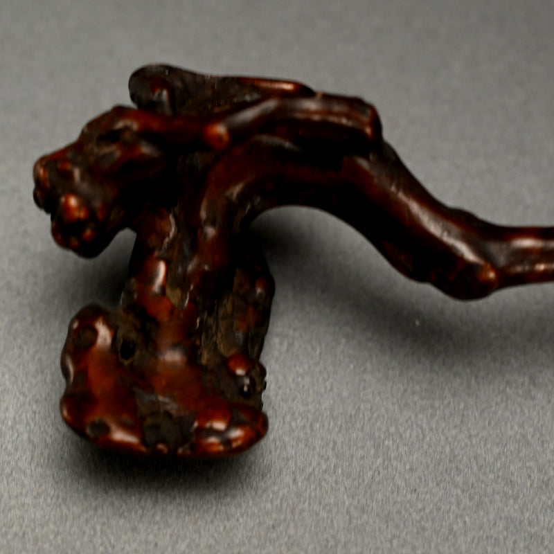 Antique Japanese Scholar Art Root-Wood Nyoi