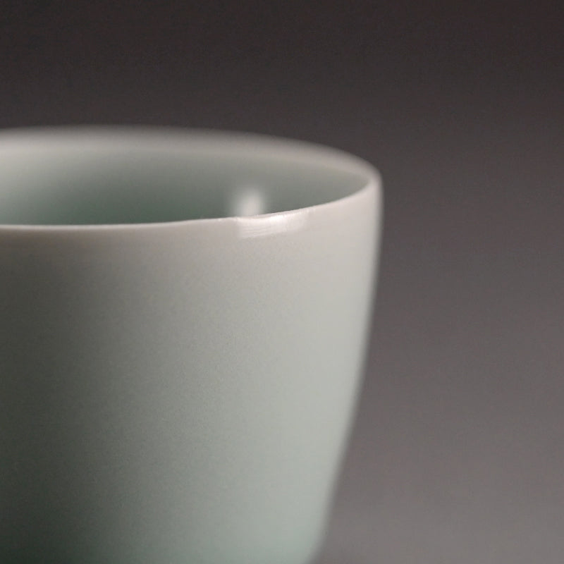 Contemporary Guinomi Sake Cup ー“青白磁 ぐい呑”