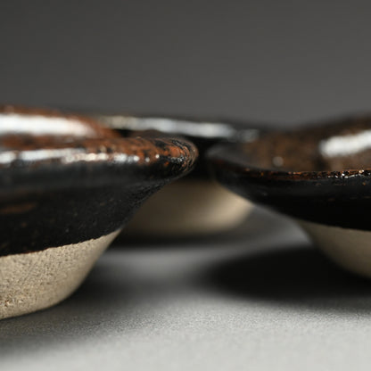 5 pc. Mid-Century Bowl Set ー熊倉 順吉 “天目釉 鉢 五個揃”