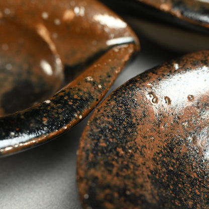 5 pc. Mid-Century Bowl Set ー熊倉 順吉 “天目釉 鉢 五個揃”