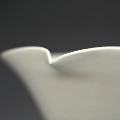 Exquisite White Bowl ー川瀬 竹志 “白磁輪花鉢”