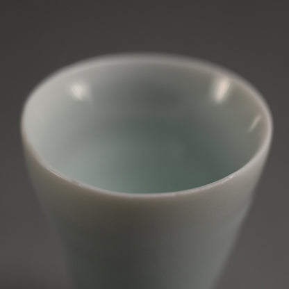 Contemporary Celadon Guinomi ー“青白磁 杯”