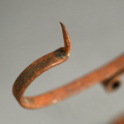 Antique Japanese Hand-forged Iron candle stand