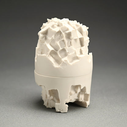 Covered Porcelain Vessel