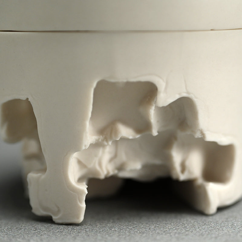 Covered Porcelain Vessel