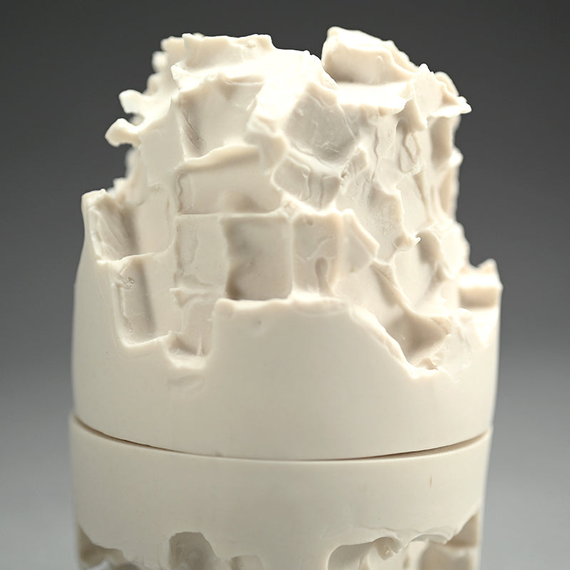 Covered Porcelain Vessel