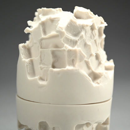 Covered Porcelain Vessel