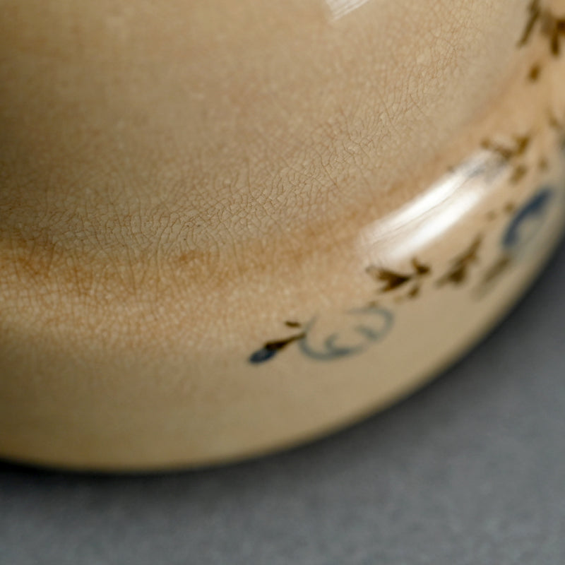 19th century Mizoroyaki Chawan Tea Bowl from Kyoto ー"御菩薩焼 茶碗"