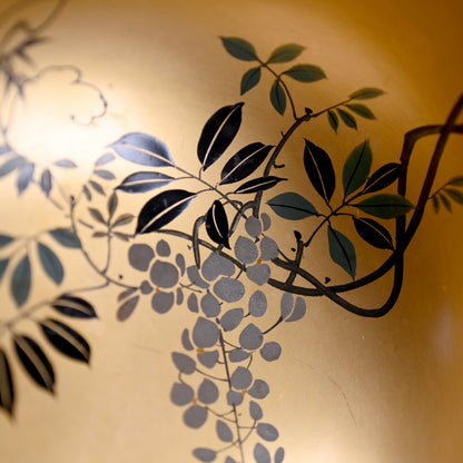 5 Antique Japanese Gold Lacquered Soup Bowls
